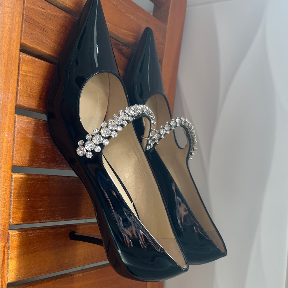 Jimmy Choo Black Patent Leather Heels - Picture 2 of 5